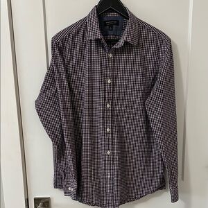 Banana Republic Purple and White Casual Button Down Shirt